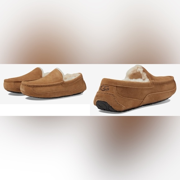 UGG Other - UGG MENS ASCOT SLIPPER CHESTNUT BROWN M9 Moccasin toe, Slip-on, indoor/outdoor